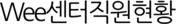 Wee센터직원현황